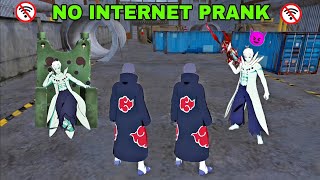 OBITO vs ITACHI 😈 Ab क्या होगा 😱 New 999+ Prank Lone Wolf ⚡ No Internet Prank 🚫 - Garena Free Fire 🔥
