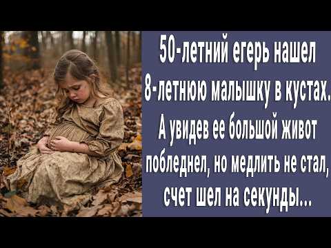 Егерь нашел 8-летнюю малышку в кустах. Но увидел ее большой живот. Счет шел на секунды...