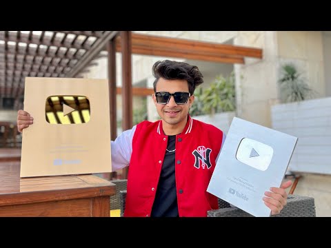 Unboxing my gold play button and silver play button| Celebration￼🎉 time | syed farhaz haider