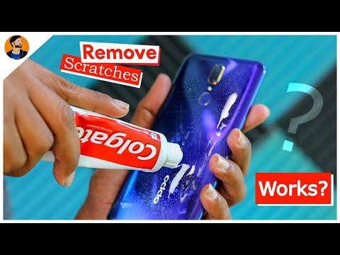 Remove scratches from mobile back side ? / Oppo f11 clean test.