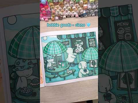 bora pintar Bobbie Goods com uma única cor? 🐬🩵 (MATERIAIS NOS COMENTÁRIOS) #bobbiegoods #pintura