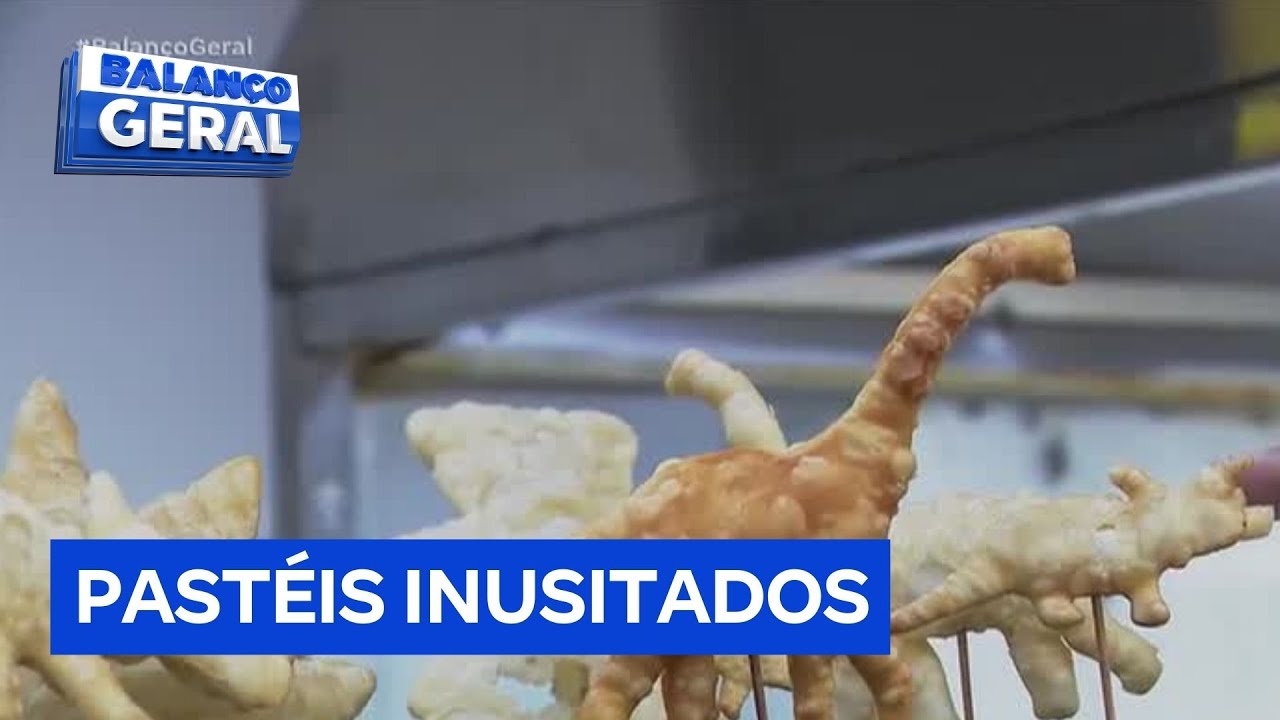 Estabelecimento usa criatividade e vende pastel até em formato de dinossauro