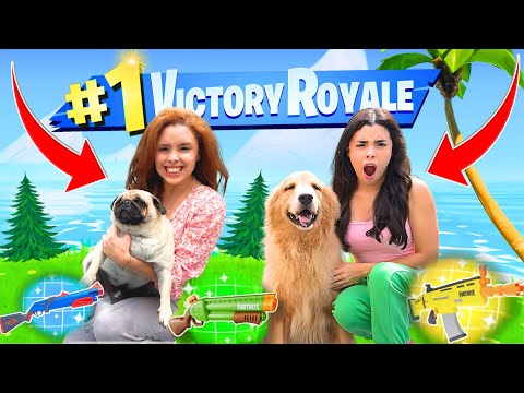 Nossos CACHORROS controlaram nosso jogo no FORTNITE...