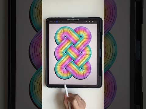 Infinity Knot! #drawing #digitalart #procreate #ipad #aesthetic #easy #cute #art #3d #preppy #pretty