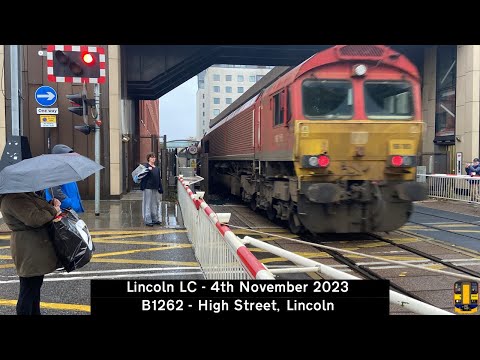 Lincoln High Street Level Crossing (04/11/2023)