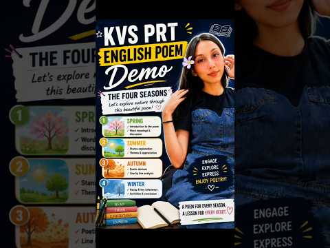 KVS PRT English Poem Demo Teaching 2026 | Best Demo Class for Teacher Interview