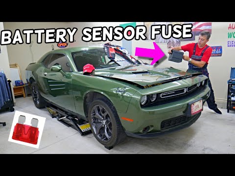 DODGE CHALLENGER BATTERY SENSOR FUSE LOCATION REPLACEMENT
