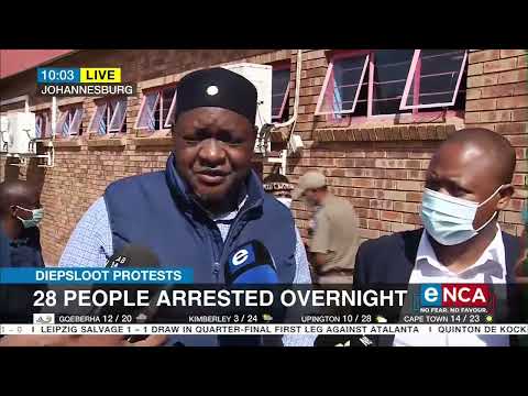 Gauteng Premier speaks on Diepsloot protests