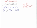 U Substitution and Quadratic Equations