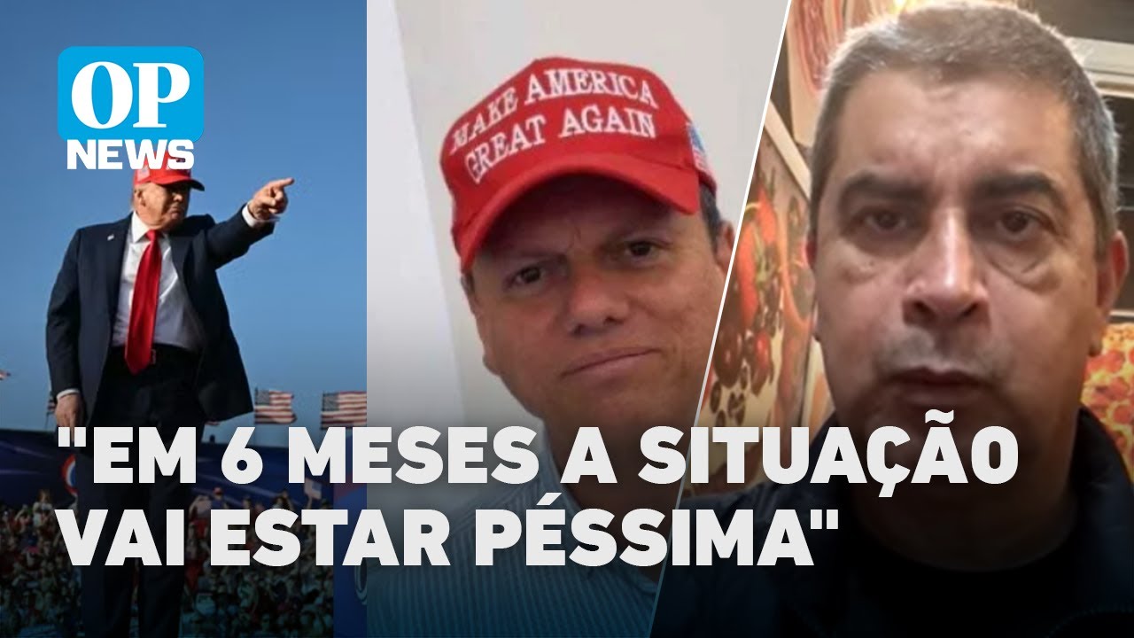 Deputado Coronel Tadeu PL SP avalia os impactos da taxação de Trump para São Paulo | O POVO NEWS