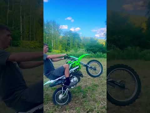 HOW TO NOT WHEELIE!?! #foryou #dirtbike #kawasaki #shortsfeed