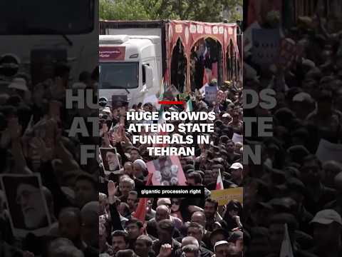 CNN reports from the huge crowds attending state funerals in Tehran