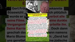 Gert Fröbe: WAR ER EIN SCHURKE ODER EIN HELD? 🎭🏅