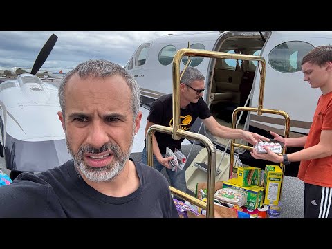 Hurricane Aftermath—Getting Supplies By Plane