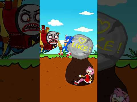Sonic Save Amy - Sonic Sacrifice For Love - ESCAPE Choo Choo Charles #shorts #sonic #funny