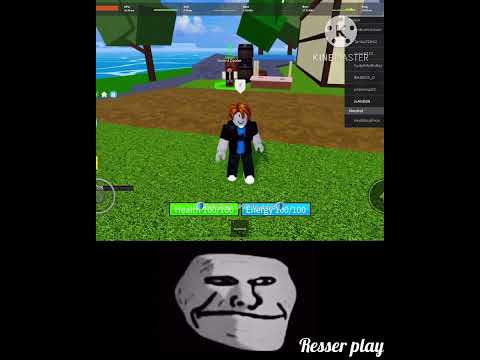 "Who is the richest player?"-"Noob" - Blox Fruits - Troll Face meme💀☠️