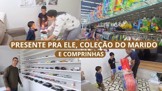 COMPRAMOS O QUE ELE TANTO QUERIA, APROVEITANDO O PÓS FESTA, COLEÇÃO DE MINI CARROS E COMPRAS