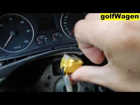 VW Golf 5 steering wheel airbag replacement