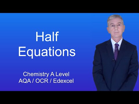 A Level Chemistry Revision “Half Equations”