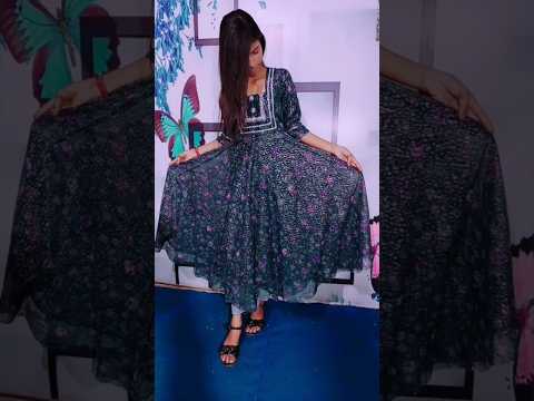 #beautiful dress👗👗#design from #old saree febric # design with #lace work #trending dress