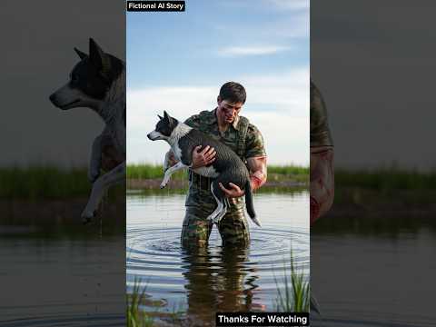 Indian Army rescued an innocent dog drowning in a pond #ai #army