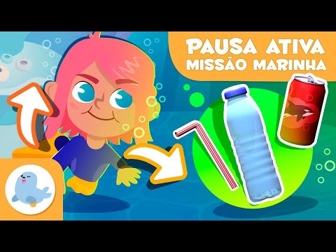 🌊 Missão marinha com Smilie! ♻️ PAUSA ATIVA para crianças