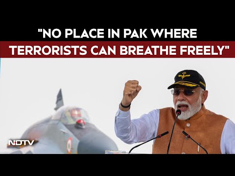 PM Modi To Soldiers At Adampur Airbase |  "No Place In Pak Where Terrorists Can Breathe Freely"