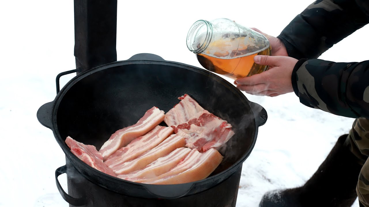 Грудинка томленая в пиве. Мясо которое тает во рту