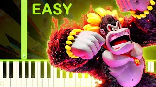 KONG BANANZA THEME | Donkey Kong Bananza - EASY Piano Tutorial