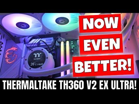 NEW Thermaltake TH360 V2 Ultra ARGB Sync AIO CPU Water Cooler With IPS LCD Screen