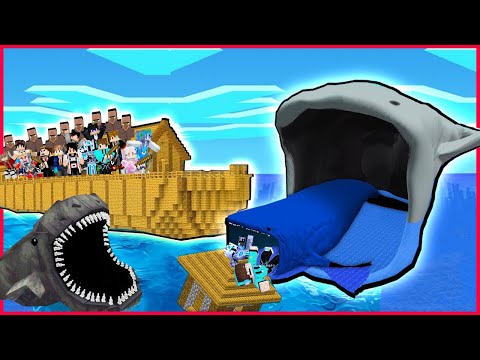 1000 YOUTUBER TERJEBAK DI LAUTAN LUAS DI MAKAN THE BLOOP SEA EATER PALING GANAAS DI MINECRAFT !