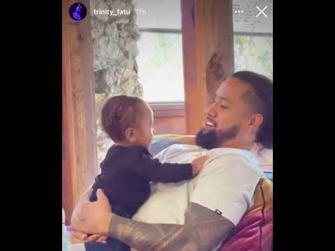 Roman Reigns Cousin Jimmy Uso Playing with His Child 😊❤️