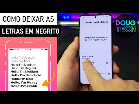 Como deixar as LETRAS em NEGRITO no Samsung Galaxy