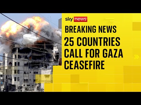 UK and 24 other countries call for immediate end to war in Gaza