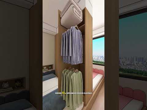 Diseño de dormitorio para 2 niños #shorts  #diseno