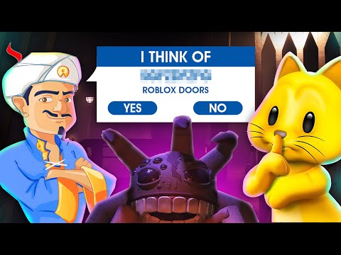 DOORS FLOOR 2 vs THE AKINATOR!