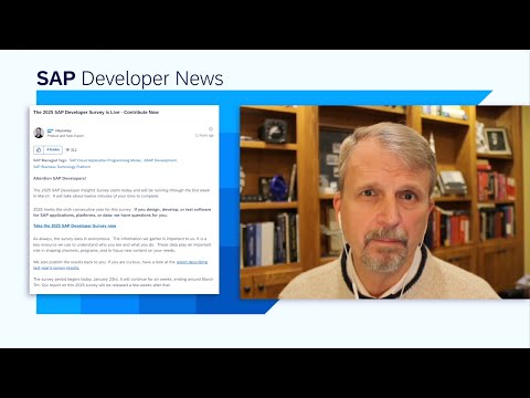 SAP Developer News