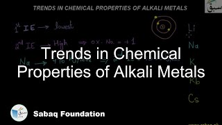 Trends in Chemical Properties of Alkali Metals