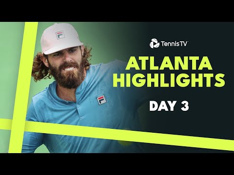 Opelka Continues Comeback; Mannarino Faces Bellucci On Rainy Day | Atlanta 2024 Highlights Day 3