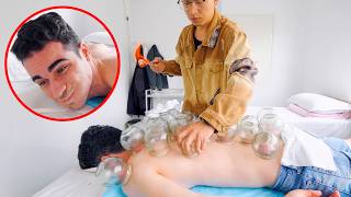 ASMR: Chinese Uncle Gives Me an Insane Strong Chinese Back Massage and Fire Cupping