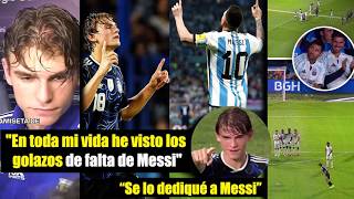 Gol con sello de Messi: Nico Paz emociona y rinde homenaje en La Bombonera