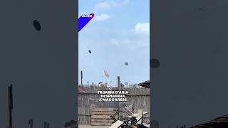 Violenta tromba d’aria in spiaggia a Maccarese 😱