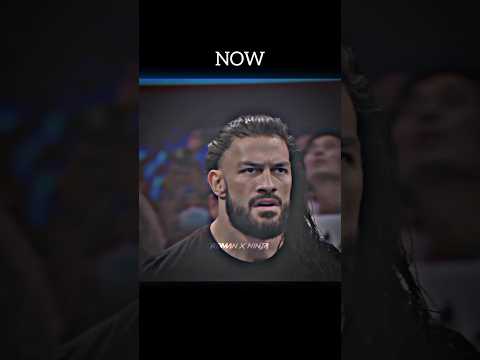 Roman Reigns and Brock Lesnar Now vs Then 😈 #shorts #viral #romanreigns