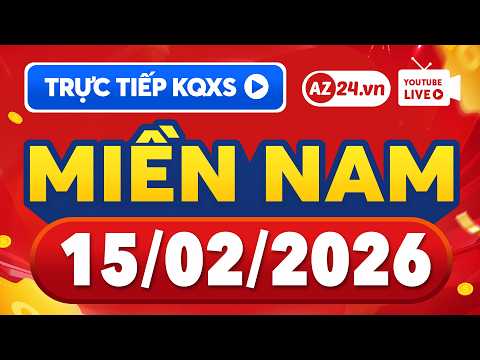 XSMN 15/2/2026 🔴 Trực tiếp Xổ số miền Nam hôm nay chủ nhật - SXMN ngày 15 tháng 2 - XS Miền Nam