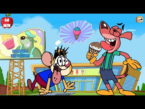 Ice Cream Meets Volcano! : Dog vs Rats | Doggy Don | Rat A Tat | 60 Mins Non-Stop | Funny Cartoon