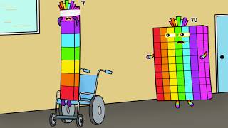 Numberblocks 7 cannot see for the time being - Numberblocks fanmade coloring story