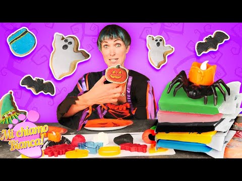 Cuciniamo i biscotti per la festa di Halloween! Cucina per bambini. Video di Halloween per bambini 🎃