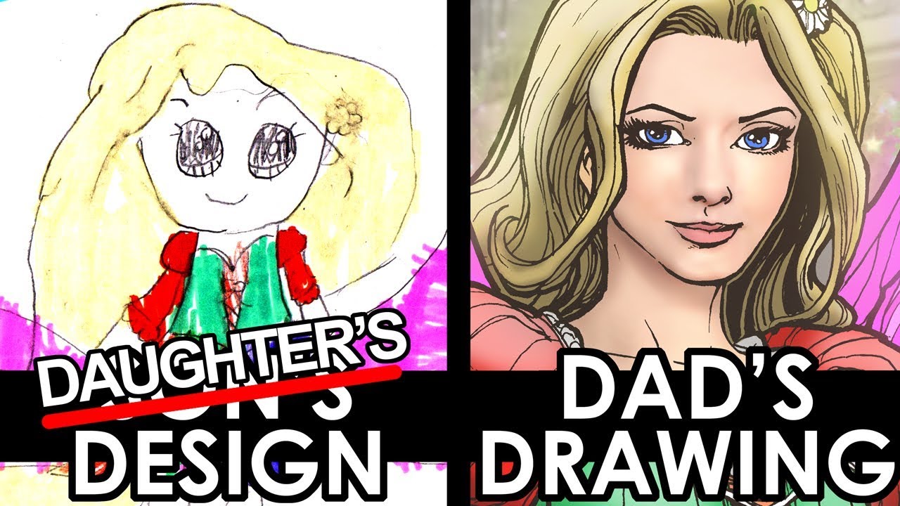Kid's design redrawn by their dad - a professional marvel artist! Part 4!