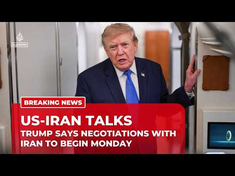 Trump says US-Iran talks to begin Monday after planned strikes called off