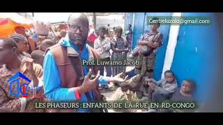 RD-CONGO et ses jeunes Phaseurs : enfants de Rue. Ils grandissent dans les rues de Kinshasa seuls.